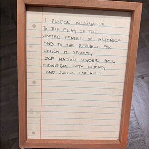 Hobby Lobby Pledge of Allegiance Wall Decor